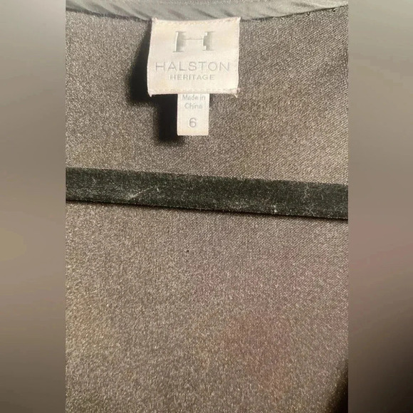 Halston Heritage blck stretch polyester blend day 2 nite straight leg pantsuit 6 - Picture 4 of 5